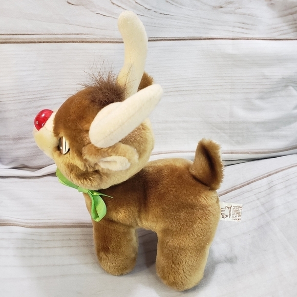 Applause Rudolph The Red Nosed Reindeer 8 Inch Plush Stuffed Animal Robert L May - Picture 3 of 9